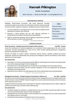 a professional resume template for an office worker, it is intended to be used in many ways