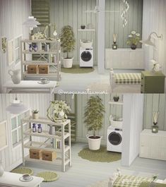 this is an image of a dollhouse with furniture and decor