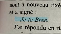 a piece of paper that has some type of writing on it with words in french