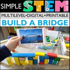 Bridge stem challenge | TPT Low Prep Stem Challenges, Iggy Peck Architect, Simple Stem Challenges, Student Certificates, Teaching Stem, Building Bridges, Student Problems, Stem Challenge