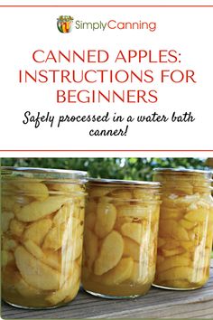 canned apples instructions for beginners