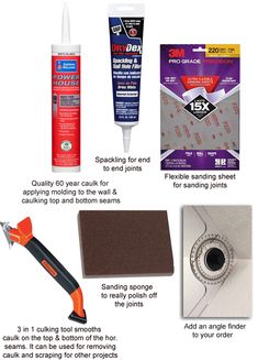 the instructions for how to use glue and adhesive