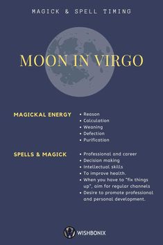 the moon in virgo poster