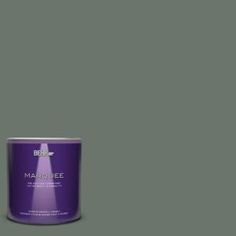 a purple paint can with the words marjoiee on it in white lettering