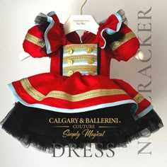 nutcracker dress Girl Nutcracker, Nutcracker Dress, Formal Christmas Party, Red Satin Fabric, Festive Dinner, Satin Shoes, Saint Nicolas