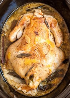 a whole chicken in the slow cooker