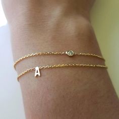 Bracelets Gold Simple For Women, Heart Shaped Diamond Necklace, Letter Bracelets, Initial Bracelets, Gold Jewellry, Letter Bracelet, Bracelets Gold, Gold Letter, Pompano Beach