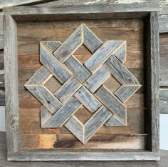 a wooden frame with an intricate design on it