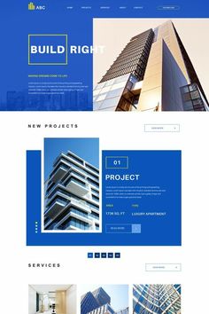 an image of a building website design