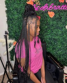 Knotless Curly Ends, Black Hair Protective Styles, Scalp Braids, Big Box Braids Hairstyles, Creative Hair, African Hair Braiding Styles