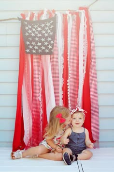 Independance Day, Fourth Of July Decor, July Decor, Patriotic Party, 4th Of July Decorations, Scrap Fabric, Patriotic Holidays, July Crafts