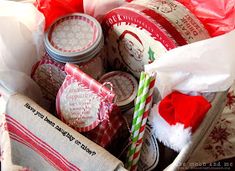 a basket filled with lots of different types of items