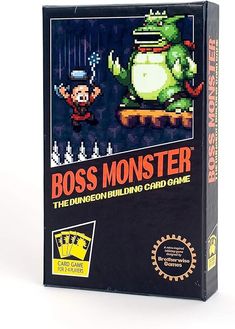 an old computer game box with the title boss monster