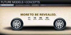 an ad for the future models and concepts website, with two wheels on each side