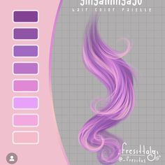 an image of a purple hair color palette