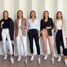 5 Workwear Outfits with Veja Sneakers [VIDEO] - LIFE WITH JAZZ Business Casual Medium Size, Working At School Outfit, Staple Business Casual Pieces, White Pants Outfit Business Casual, Tan And White Work Outfit, Smart Casual Work Capsule, Work Outfits Women In 20s, 2023 Workwear Women, Sneaker Work Outfits Women Winter