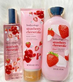 Smelling Like Strawberry, Products To Smell Like Strawberry, Scent Combos Strawberry, Strawberry Scented Perfume, Body Hygiene Products Strawberry, Perfume Collection Fragrance, Skin Care Kit