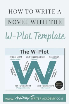 the w - plot is an excellent way to teach how to write a novel