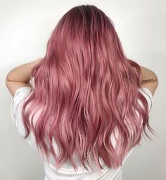 Dusty Rose Hair Color, Dusty Rose Hair, Pastel Pink Hair, Hair Color And Cut