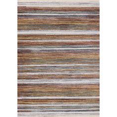 a multicolored rug with vertical stripes