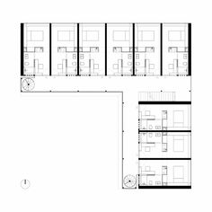 the floor plan for an office building with multiple floors and three levels, including two separate rooms