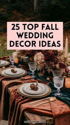 the top fall wedding decor ideas to try out for your guests in style and comfort