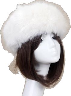 White Fur Headband, Autumn Hair Accessories, Hood Cover, Brimless Hat, Fur Headband, Faux Fur Hat, Fur Hat, White Fur, Winter Colors