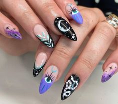 Witch Nails, Cute Halloween Nails, Halloween Nail Designs, Autumn Nails, Nail Art Ideas, Fabulous Nails, Nail Manicure, Trendy Nails