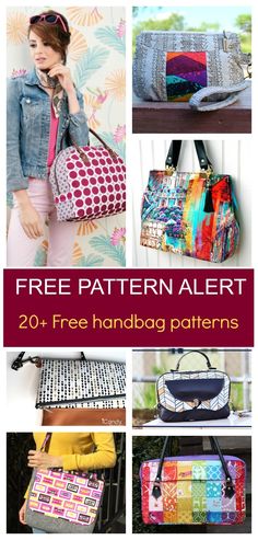 the free pattern for this handbag is perfect to sew