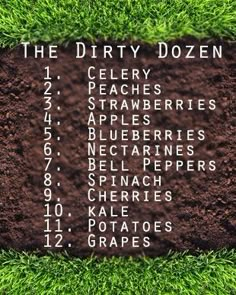 These are the foods that should be bought organic if you have to choose, because they are highest in chemicals & pesticides. The Dirty Dozen, Dirty Dozen, Clean Diet, Eating Organic, Food Info, Food Facts, Food Tips