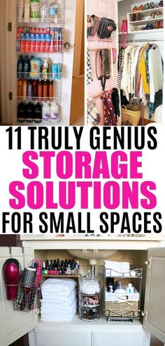 there are many storage options for small spaces