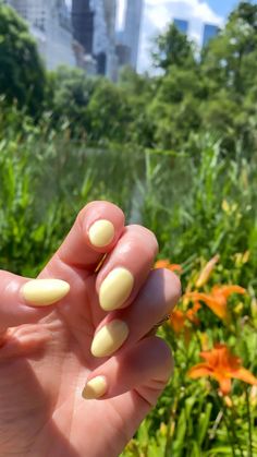 Capture the essence of sunny days with our radiant summer yellow nails! Flash a smile on your hands with a color that's as warm and inviting as a sunny afternoon. Butter Nail Polish, Allure Beauty Box, Neutral Nail Polish, Mani Monday, Neutral Nail