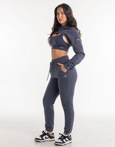 Meet the High Cut Hoodie, the perfect layering piece that deserves to be a part of the all-year rotation. The ultra cropped length is the High Cut Hoodie's best attribute, great for showing off your sportsbra and/or bikini. Add in a hoodie and you've got a top that can provide style and warmth - Super soft cotton/polyester blend - In-trend ultra cropped silhouette - Large hood - Designed to flatter every size - Worn by our inhouse team for the perfect fit 62% Cotton, 38% Polyester Bella is wearing a Small She is 170cm (5'6") tall with an 33" bust, a 25" waist and 36" hip Stretch Crop Top For Winter Loungewear, Athleisure Cropped Crop Top With Ribbed Cuffs, Stretch Cropped Activewear For Winter, Casual Cropped Winter Activewear, Winter Cropped Stretch Activewear, Fitted Cropped Athleisure Hoodie, Stretch Cropped Sweater For Streetwear In Winter, Sporty Long Sleeve Crop Top For Winter, Sporty Stretch Cropped Sweater For Fall