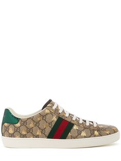 20mm Rubber sole. Canvas upper. Reinforced eyelets. Front lace-up closure. Leather details. Web detail. All over print placement may vary. Leather lining Gucci Shoes Women, Canvas Sneakers Womens, Web Detail, Business Casual Shoes, Versace Brand, Ski Accessories, Canvas Sneakers, Print Placement, Gucci Shoes