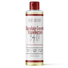 Chocolate Covered Strawberries - Body Oil – Scent Kulture Covered Strawberries, Chocolate Covered Strawberries, Body Skin, Smell Good, Chocolate Covered, Body Skin Care, Care Routine, Body Oil, Christmas List