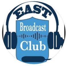 the east broadcast club logo with headphones