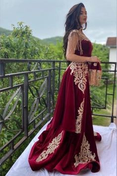 Back Details: Zipper Season: Spring, Summer, Fall, Winter Neckline: High Neck Material: Velvet Silhouette: Mermaid... Prom Dress Gold, Lace Prom Gown, Velvet Evening Dress, Velvet Prom Dress, Evening Dress Floor Length, Red Evening Dress, Red Prom, فستان سهرة, Mermaid Fashion