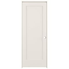 Shaker interior stile and rail pine doors are beautifully crafted and made of solid pine. Available in many styles and finishes, these decorative interior doors will enhance any design scheme and are fashioned for timeless style and long-lasting durability. RELIABILT 32-in x 80-in Solid Core 1-panel Square Left Hand Smooth Primed Pine Wood Flat Jamb Single Prehung Interior Door in White | LO773223 Shaker Interior Doors, Shaker Interior, Solid Wood Interior Door, Craftsman Door, Inside Doors, Prehung Interior Doors, Pine Doors, Victorian Door, Satin Nickel Hardware