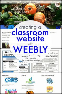 an image of a website with pumpkins in the background