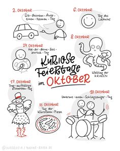 an image of various things that are in the language of oktober, and how to