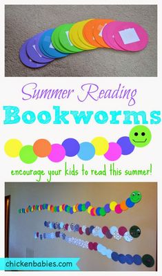 summer reading book worms are fun and easy to make