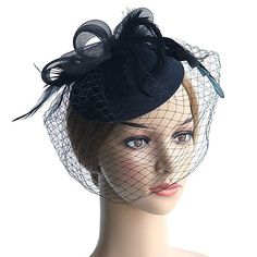 Category:Headdress,Fascinators,Hats,Headwear; Embellishment:Feather,Bows,Pure Color,Splicing,Tulle; Gender:Girls'; Quantity:1 PC; Theme:Vintage Theme,Head,Fashion,Holiday,Classic Theme,Birthday; Style:Vintage,Elegant; Hats Category:Veil Hat,Top Hat,Floppy Hat,Fedora Hat; Occasion:Horse Race,Cocktail; Material:Polyester,Organza; Front page:WE; Shipping Weight:0.13; Listing Date:04/02/2024; Head Circumference: Hat Styling, Ascot Dress, Kentucky Derby Dress, Diy Carpentry, Tea Hats, Veiled Hats, Flower Veil, Bride Party, Vintage Veils