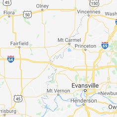 the location of evansville, tennessee on a map with all its towns and roads