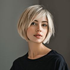 Bobbed Hairstyles With Fringe, Haircut Bob, Fall Blonde Hair, Pixie Bob Haircut, Cute Short Haircuts, Short Hair Pixie Cuts, Chin Length Hair, Hair Styles 2014, Haircuts Straight Hair