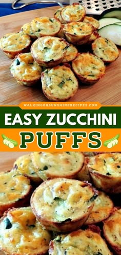 Here's a simple zucchini recipe to try! These Easy Zucchini Puffs are loaded with grated zucchini, cheddar cheese, and seasonings. They're packed with nutrients and are low in calories. Pin this delicious and low-carb zucchini recipe! Healthy Things To Make With Zucchini, Grated Zucchini Recipe, Thing To Make With Zucchini, Zucchini’s Recipes, Shredded Zucchini Breakfast Recipes, Zucchini Recipes Sides, Cheesy Zucchini Stacks, Zucchini Low Calorie, Zucchini And Bisquick Recipes