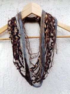 Check out this item in my Etsy shop https://www.etsy.com/listing/267272651/ethnic-brown-woodland-scarf-necklace Avatar Clan, Necklace Fabric, Brown Autumn, Beautiful Neck, Handmade Scarf, Scarf Necklace, Necklace Art, Fabric Necklace, Hippie Necklace