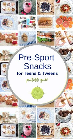 Pre-Sport Snacks for Tweens and Teens - Hälsa Nutrition Healthy Sport Snacks, Snacks For Teens, Tournament Food, Athlete Food, Athletes Diet