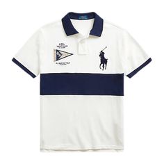 Polo Ralph Lauren Fit Big Pony Mesh Polo Shirt - Polo Ralph Lauren Nautical Aesthetic, Nautical Flag, Leopard Print Jeans, Super Rich Kids, Polo Logo, Digital Closet, Street Style Outfits Men, African Men Fashion, Polo Club