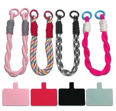 several different types of lanyards are shown