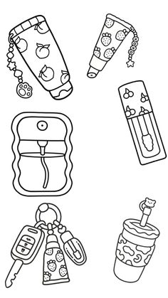 coloring pages for kids with different items